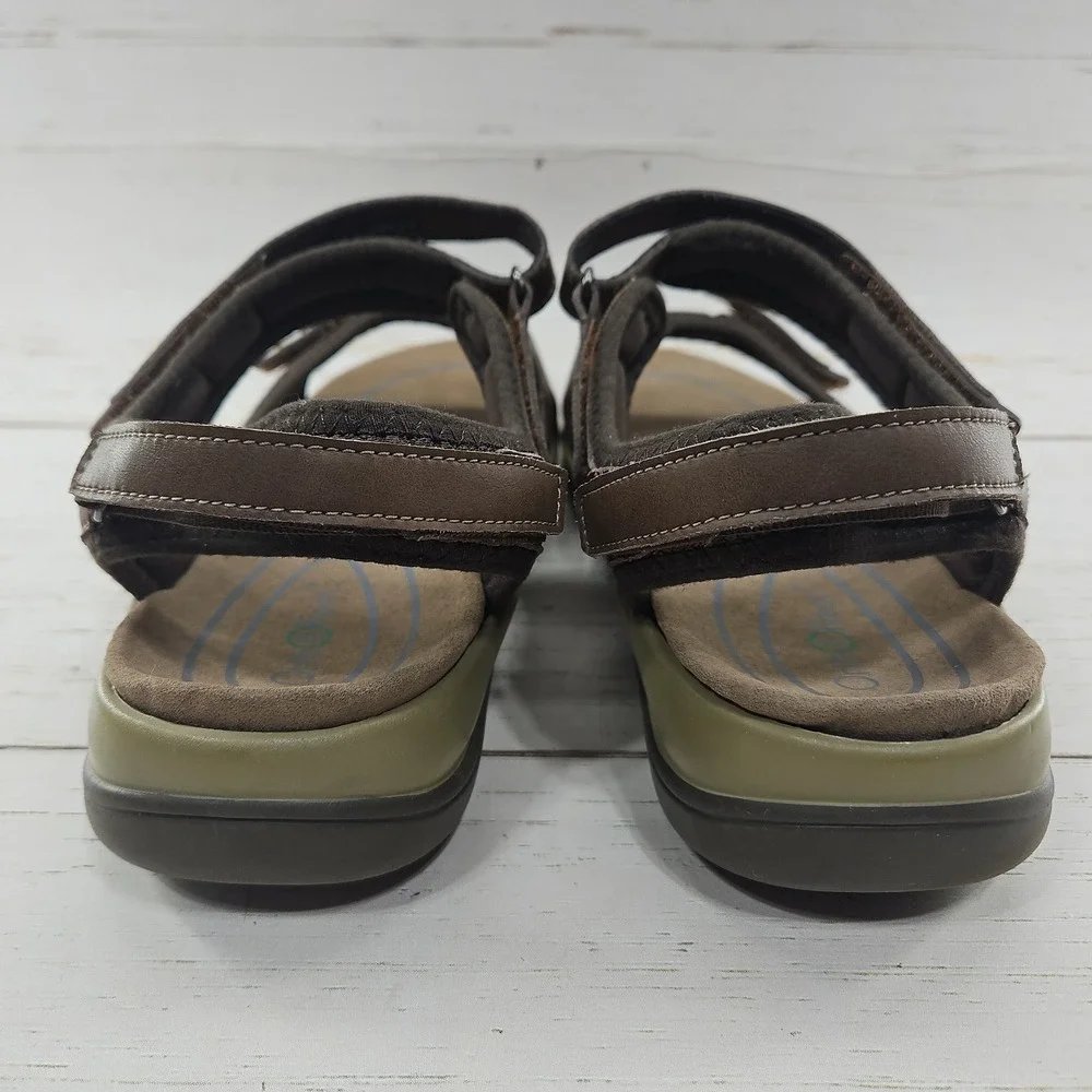 Orthofeet Malibu 962 Womens 11 2E Extra Wide Brown Leather Comfort Sandals - Picture 6 of 10